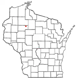 Location of Cedar Rapids, Wisconsin