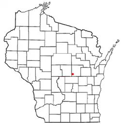 Location of King, Wisconsin