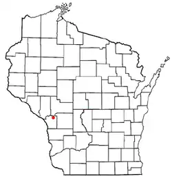 Location of Farmington, Wisconsin