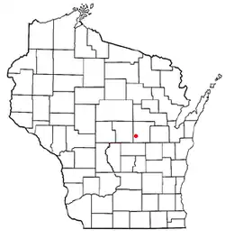 Location of Farmington, Wisconsin