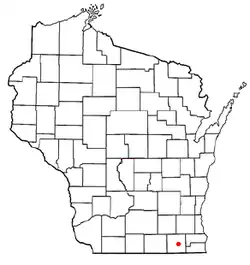 Location of Geneva, Wisconsin