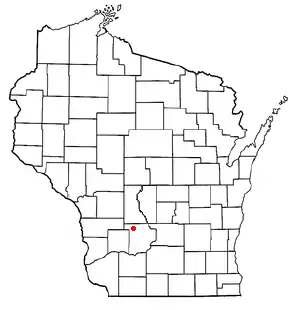 Location of La Valle (town), Wisconsin