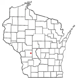 Location of Oakdale, Wisconsin