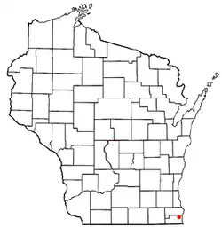 Location of Somers, Wisconsin