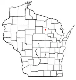 Location of Upham, Wisconsin