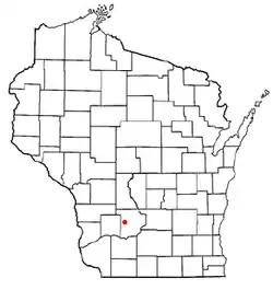 Location of Washington, Sauk County, Wisconsin