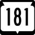 State Trunk Highway 181 marker