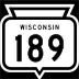 State Trunk Highway 189 marker