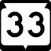 State Trunk Highway 33 marker