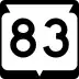 State Trunk Highway 83 marker