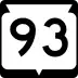 State Trunk Highway 93 marker