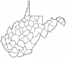 Location of Coal City, West Virginia