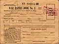 USA Ration Book No. 3 circa 1943, front