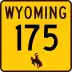 Wyoming Highway 175 marker