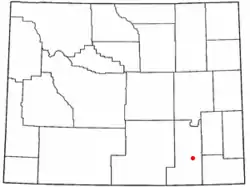 Location of The Buttes, Wyoming