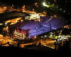 Audience view of the A Bigger Bang Tour in the United States