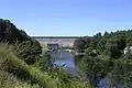 The dam from downstream