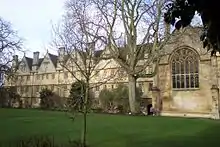 Wadham College, Oxford, exterior of hall