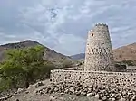 The fort at the heritage village in the Wadi Helo