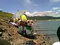 Fishing in Wadaslintang Reservoir