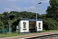 The waiting shelter on platform 2