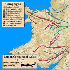 Image 12Roman invasion of Wales. (from History of Wales)