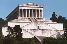 The Walhalla temple above the Danube near Regensburg, Germany