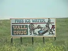 A typical Wall Drug billboard