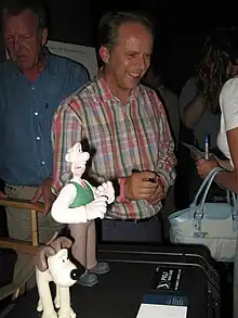 Image 11Animator Nick Park with his Wallace and Gromit characters (from Culture of the United Kingdom)