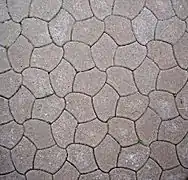 Street pavement in Zakopane, Poland