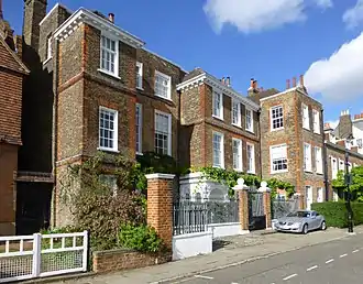 Walpole House, the largest of the grand houses on Chiswick Mall