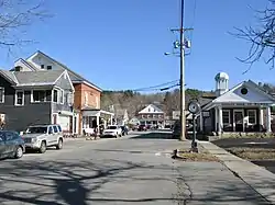 Westminster Street in the center of Walpole