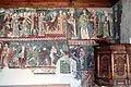 Frescoes, including the scourging of Christ