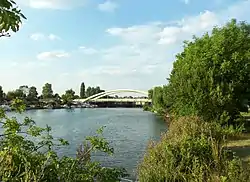 Image 10Walton Bridge built in the 2010s is a landmark of the northerly Spelthorne and Elmbridge boroughs (from Portal:Surrey/Selected pictures)