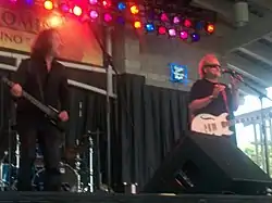 Wang Chung in 2010. From left: Nick Feldman (bass guitar), Jack Hues (vocals)