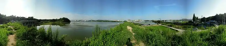 Panoramic view from Wangsong Dam