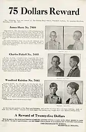 The boys pictured from the front and side with descriptions in text