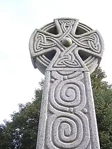 The War Memorial, in the churchyard, Constantine, Kerrier, carved from local stone by Elkana Symons