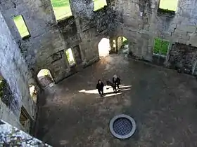 Hexagonal central courtyard & well taken from the 2nd floor