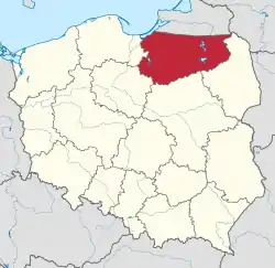 Location within Poland