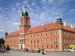 Royal Castle in Warsaw, main facade (1614-19)