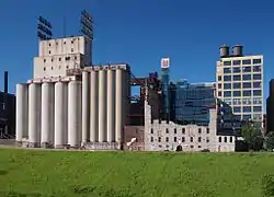 Image 3The Washburn "A" Mill Complex, which now contains a milling museum on the Mississippi River (from History of Minnesota)