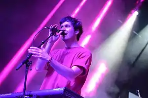 Washed Out performing in July 2016