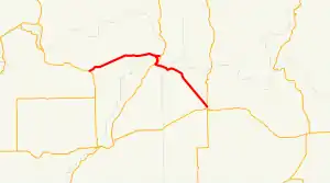 The route of State Route 174 is a solid and thick red line.