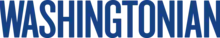 "Washingtonian" rendered in capital block letters in navy blue on a transparent background