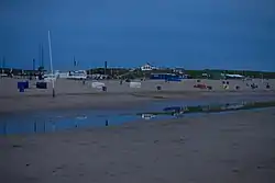 Beach in Wassenaar after sunset