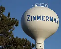 Zimmerman water tower