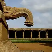 A makara-pranala at the Hazara Rama temple