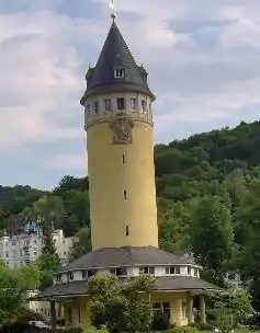 A Water tower built in Bad Ems in 1907