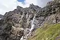 Waterfall in the Mountains of Bucegi